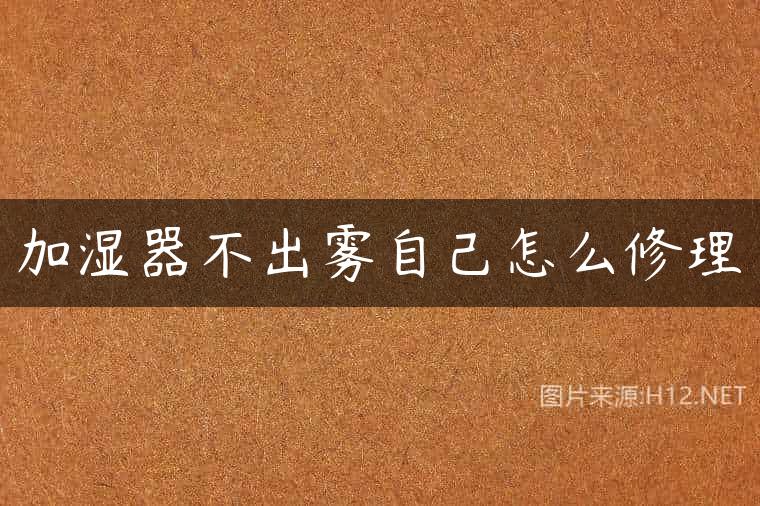 加湿器不出雾自己怎么修理