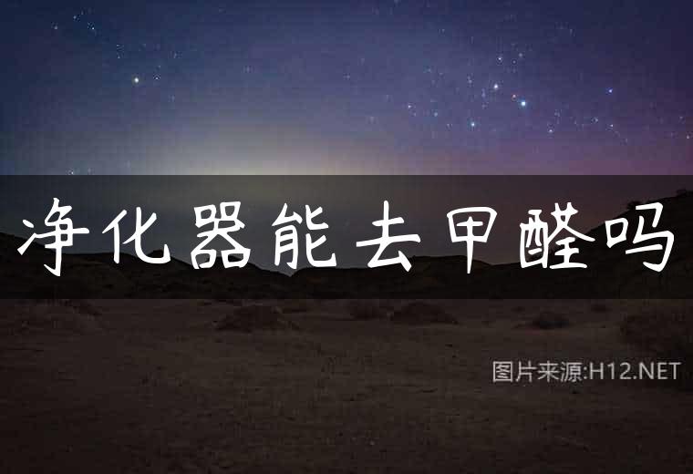 净化器能去甲醛吗