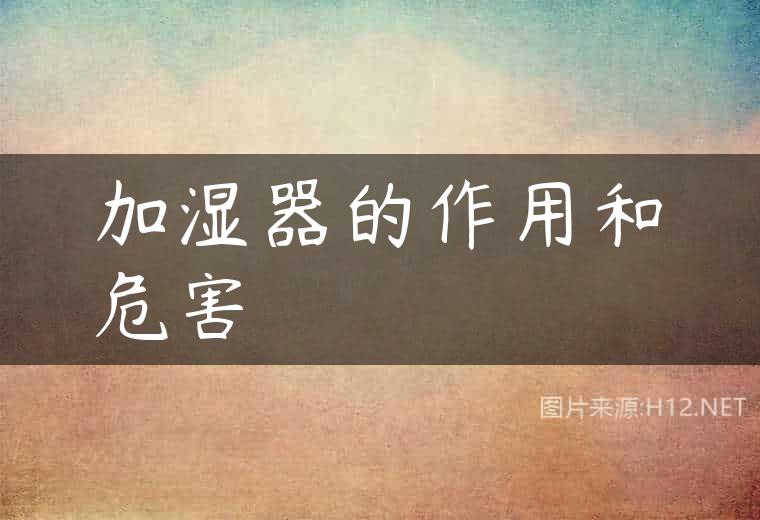 加湿器的作用和危害
