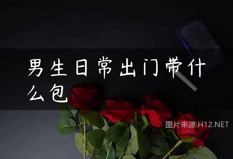 男生日常出门带什么包