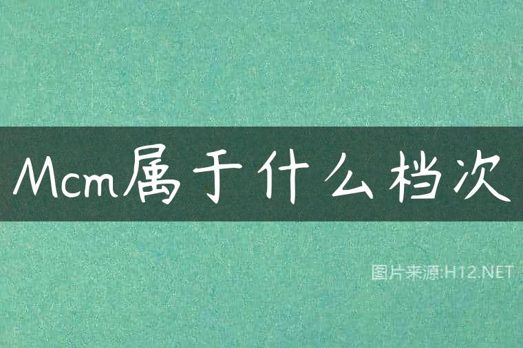 Mcm属于什么档次