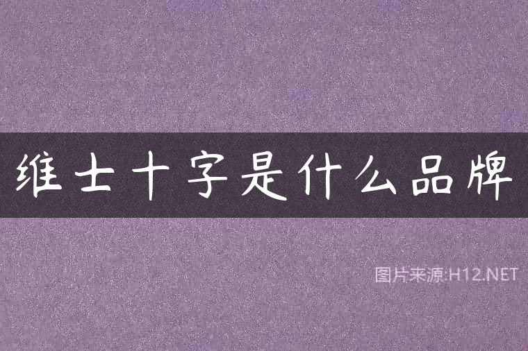 维士十字是什么品牌