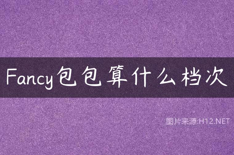 Fancy包包算什么档次