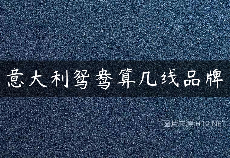 意大利鸳鸯算几线品牌