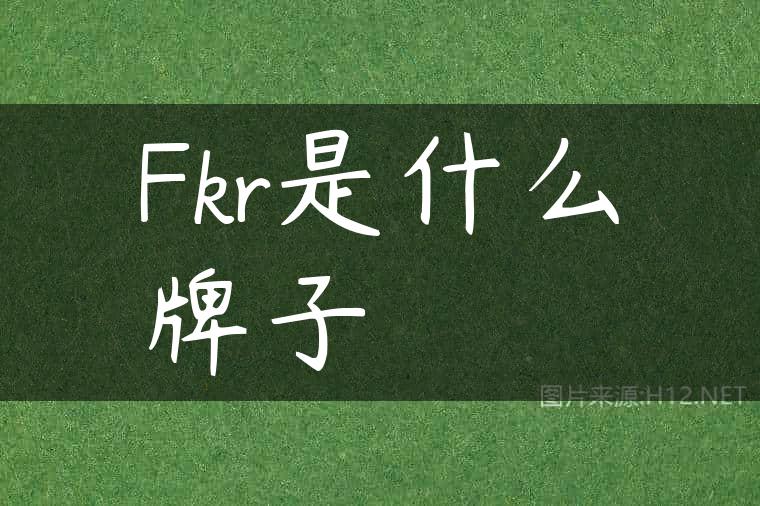 Fkr是什么牌子