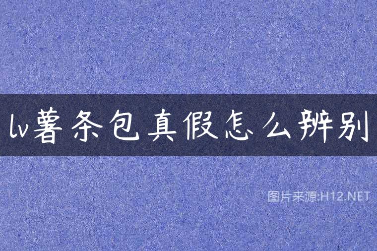 lv薯条包真假怎么辨别