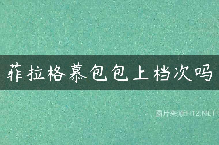 菲拉格慕包包上档次吗