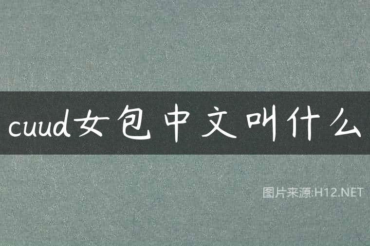 cuud女包中文叫什么