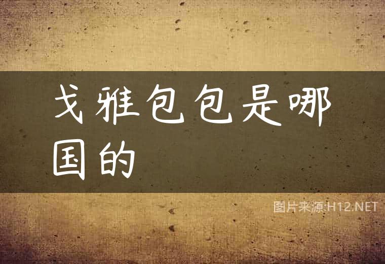 戈雅包包是哪国的