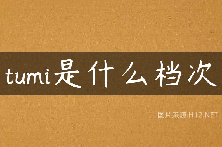 tumi是什么档次