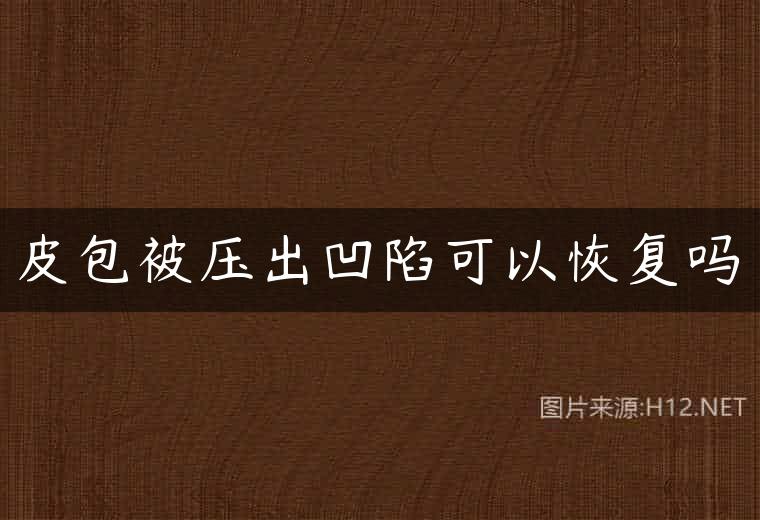 皮包被压出凹陷可以恢复吗