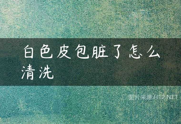 白色皮包脏了怎么清洗