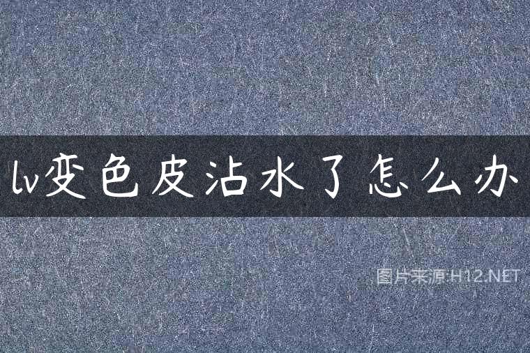 lv变色皮沾水了怎么办