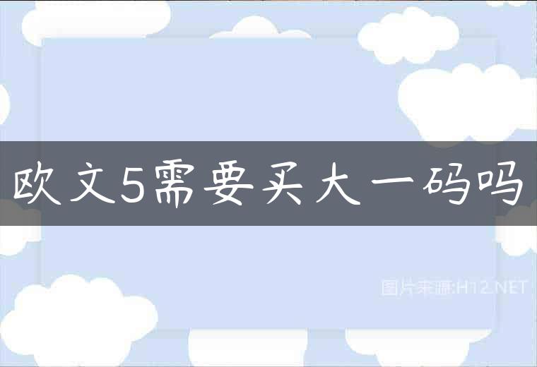 欧文5需要买大一码吗