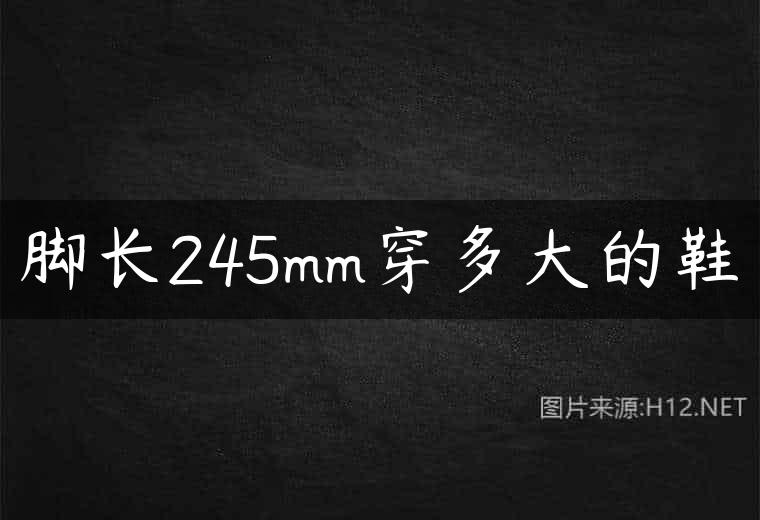 脚长245mm穿多大的鞋