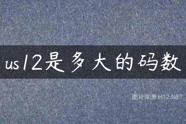 us12是多大的码数