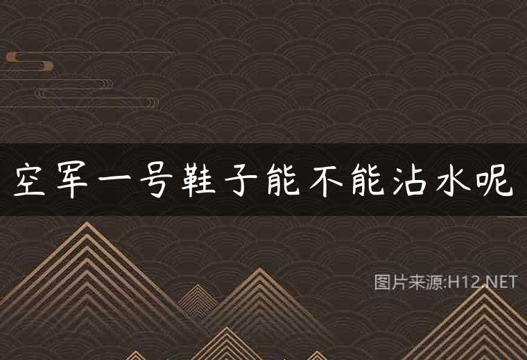 空军一号鞋子能不能沾水呢