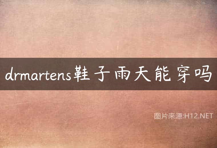 drmartens鞋子雨天能穿吗