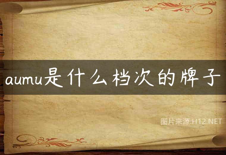 aumu是什么档次的牌子