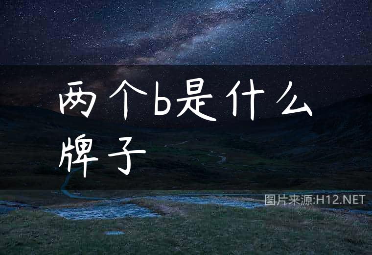 两个b是什么牌子