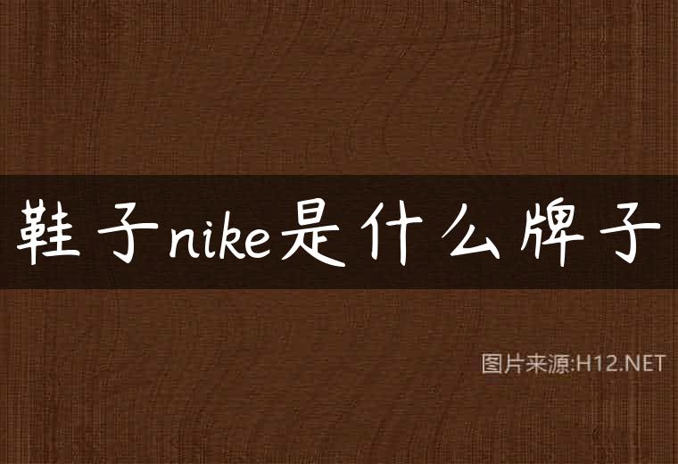 鞋子nike是什么牌子