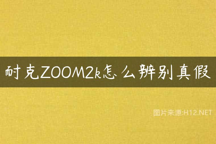 耐克ZOOM2k怎么辨别真假