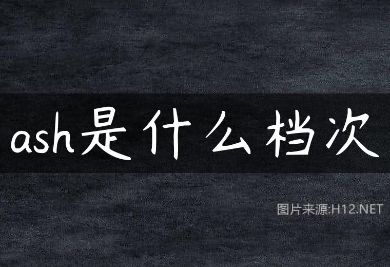 ash是什么档次