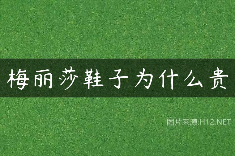 梅丽莎鞋子为什么贵