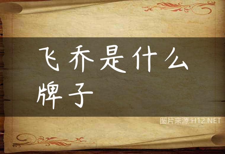 飞乔是什么牌子
