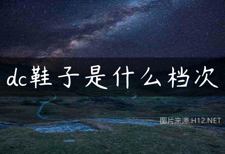 dc鞋子是什么档次