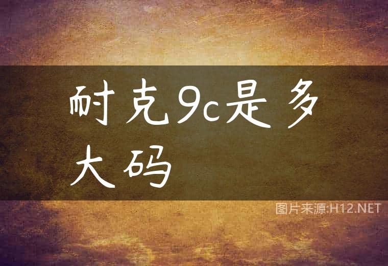 耐克9c是多大码