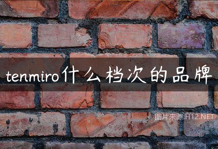 tenmiro什么档次的品牌