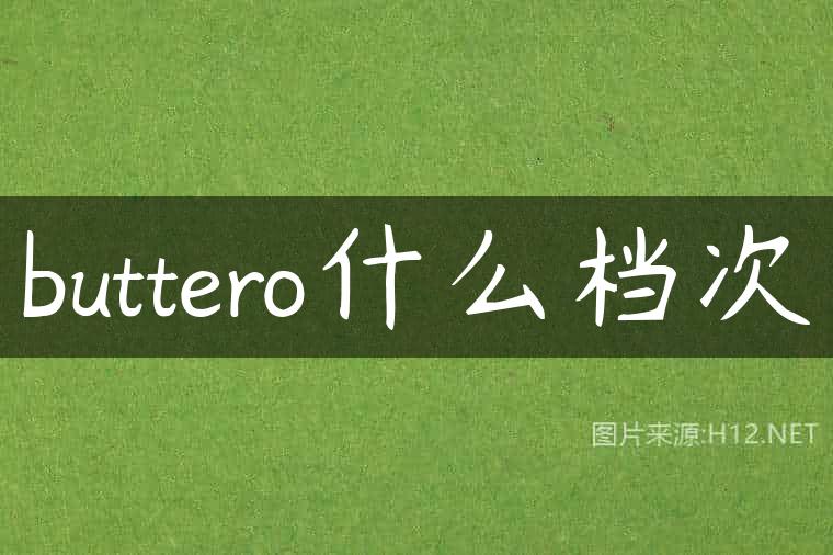 buttero什么档次
