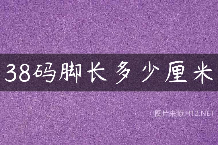 38码脚长多少厘米