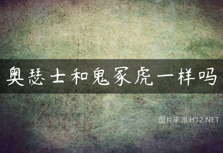 奥瑟士和鬼冢虎一样吗
