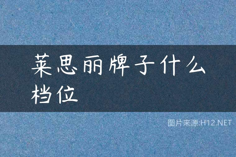 莱思丽牌子什么档位