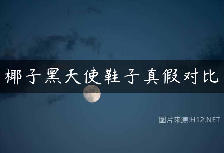 椰子黑天使鞋子真假对比