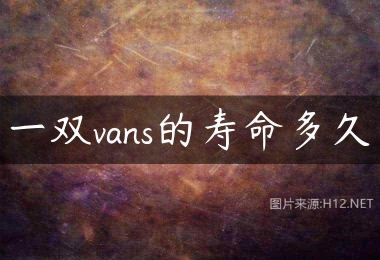 一双vans的寿命多久