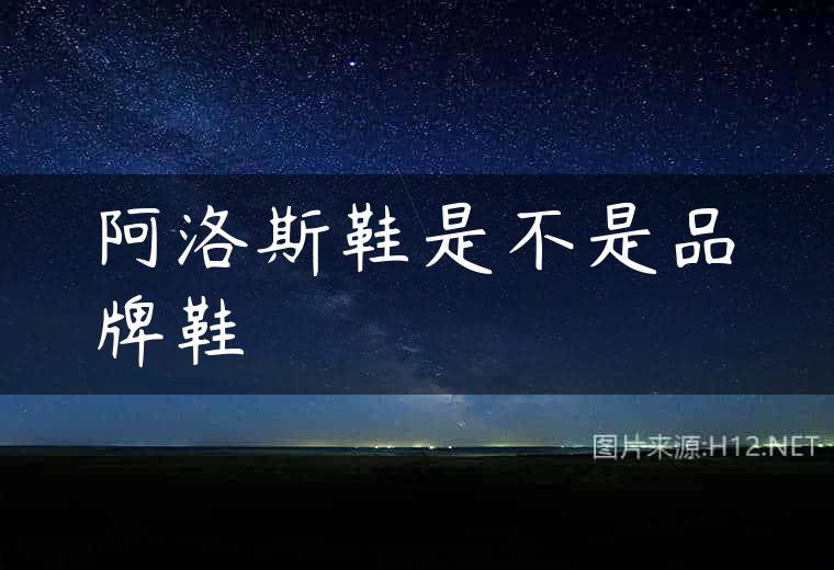 阿洛斯鞋是不是品牌鞋