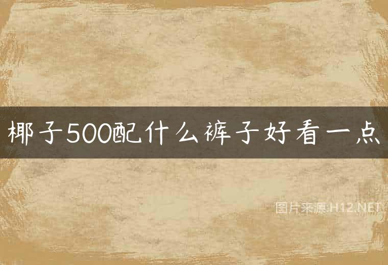 椰子500配什么裤子好看一点
