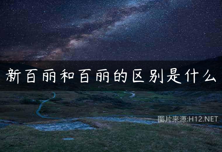 新百丽和百丽的区别是什么