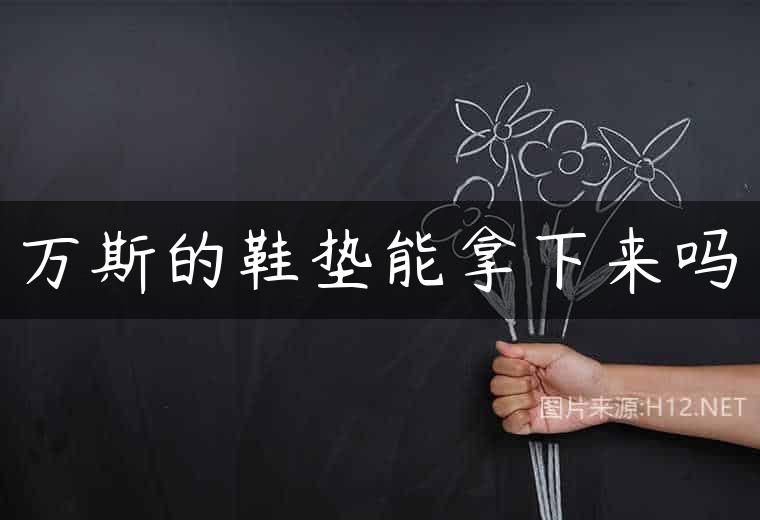 万斯的鞋垫能拿下来吗