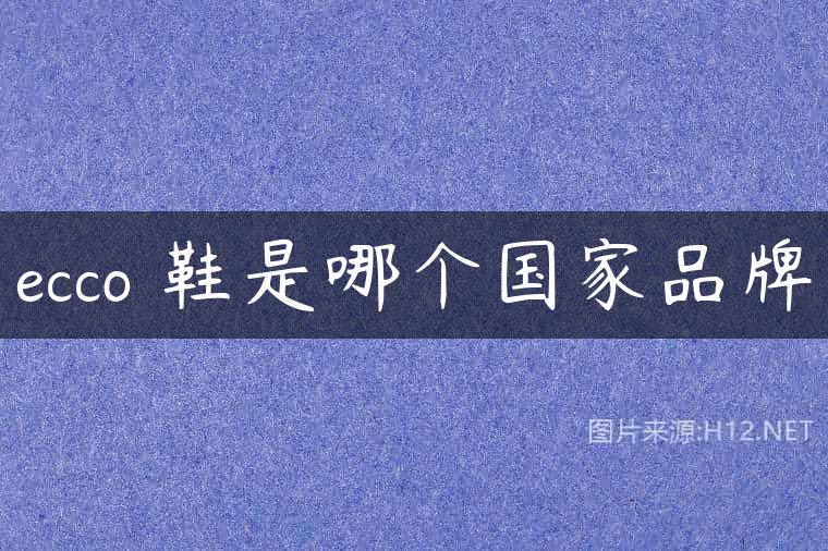 ecco 鞋是哪个国家品牌
