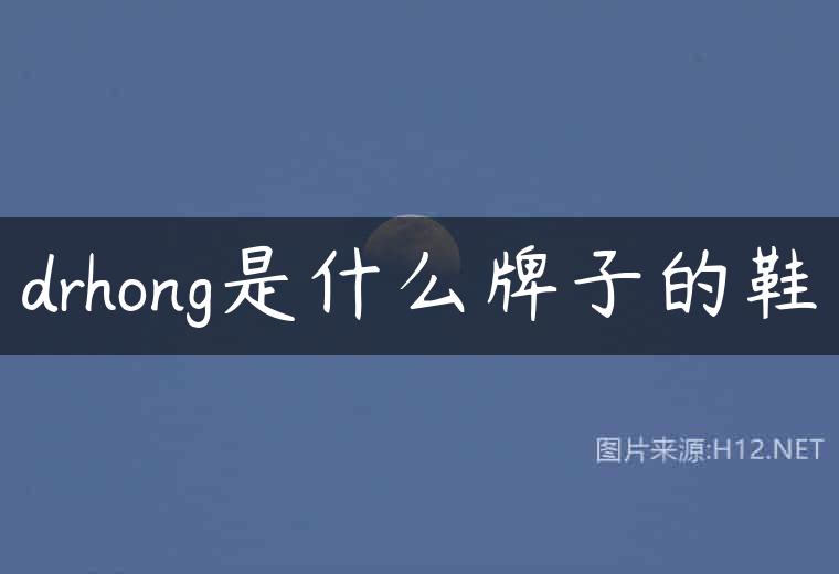 drhong是什么牌子的鞋