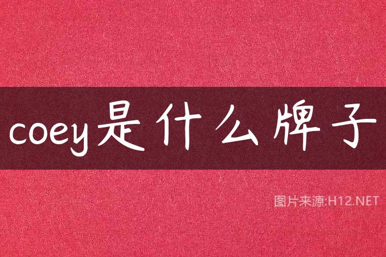 coey是什么牌子