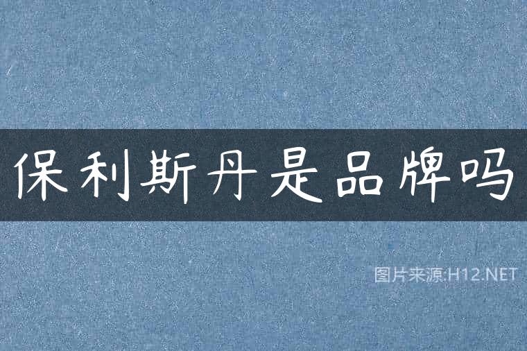保利斯丹是品牌吗
