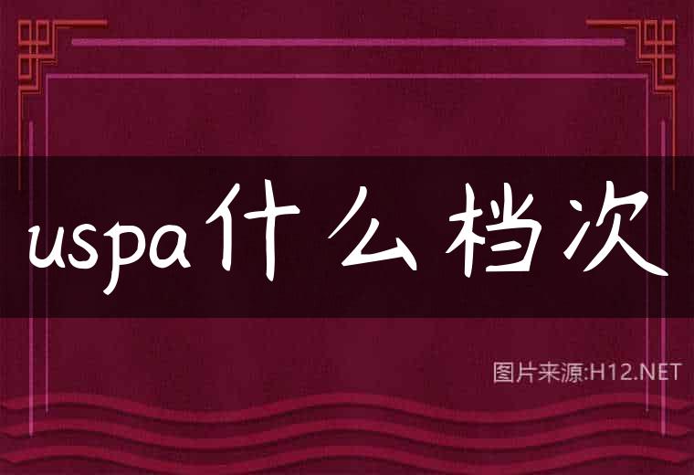 uspa什么档次