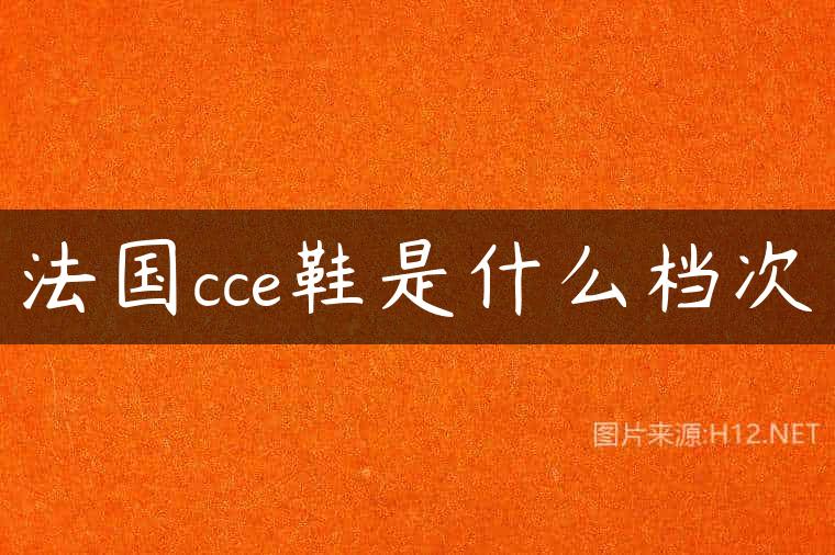 法国cce鞋是什么档次