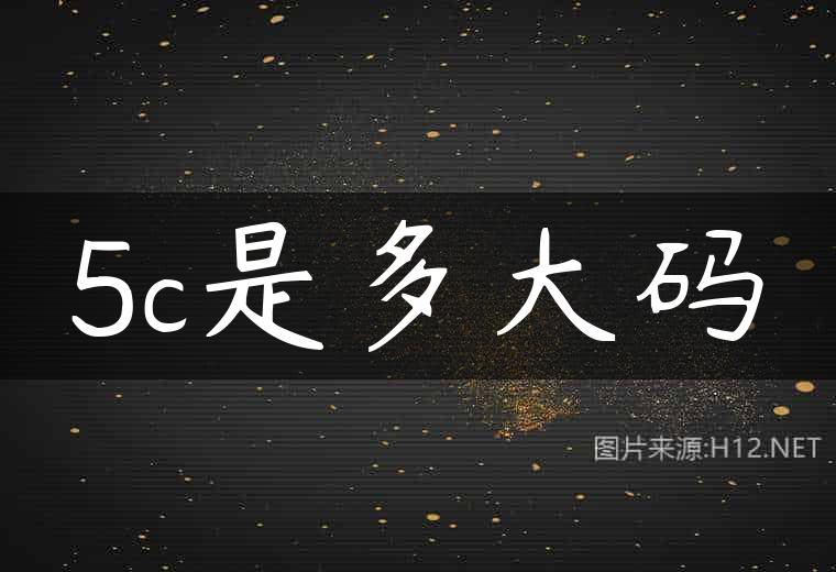 5c是多大码