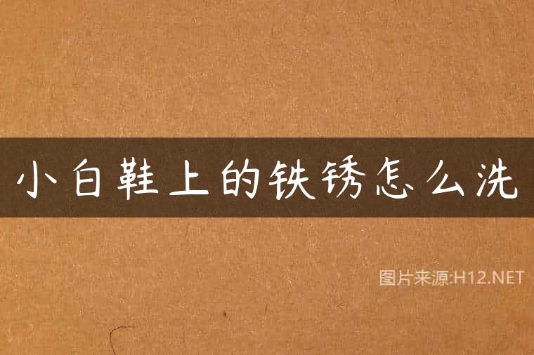 小白鞋上的铁锈怎么洗